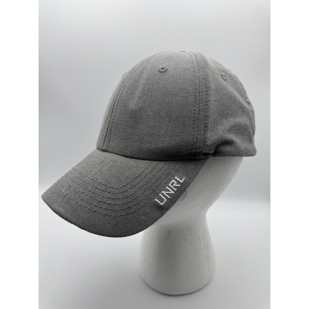 UNRL Legacy Cap‎ Gray Athletic Fit Linen Cotton Blend Snapback OSFA Outdoors